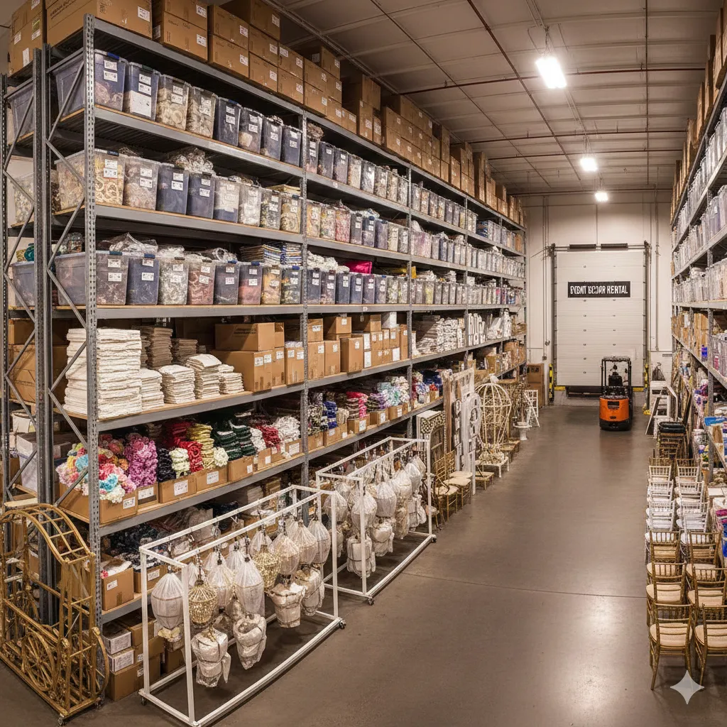 Organised storage facility for decor items